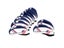 Golf Club Iron Head Covers 10 Pcs Neoprene Golf Headcovers Set Protector (White Carousel 1