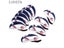 Golf Club Iron Head Covers 10 Pcs Neoprene Golf Headcovers Set Protector (White Carousel 3