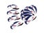 Golf Club Iron Head Covers 10 Pcs Neoprene Golf Headcovers Set Protector (White Carousel 5
