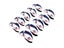 Golf Club Iron Head Covers 10 Pcs Neoprene Golf Headcovers Set Protector (White Carousel 6