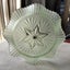 1930's ART DECO SOWERBY FROSTED GREEN GLASS RUFFLE CAKE STAND Carousel 3
