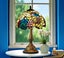 12” Tiffany Table Lamp (30cm Shade) New Design Carousel 15