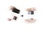 4 Pcs Magic Props Magic Ring Hand Lotus Scarf Disappear Thumb Explosion Dice Carousel 4
