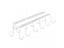 Hooks Over The Door 5 Hooks Home Bathroom Organizer Rack Clothes Coat Hat Towel Carousel 1