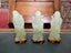 Three Chinese Deities Carved from Light Green Jade Standin on Wooden Bases. Carousel 2