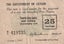 CEYLON 25 CENTS BANKNOTE 1.1.1942 P.40 Good FINE Carousel 1