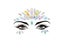 3D Sexy Face Tattoo Stickers Temporary Tattoos Glitter Fake Tattoo Rhinestones Carousel 13