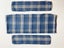 Blue Blanket Pattern Upholstery Fabric including Matching Squab Cover Carousel 4