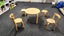 Well-Loved Mocka Hudson Kids Table and Chairs Set Carousel 1