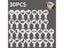 20pcs Coffee Stencils DIY Fancy Coffee Printing Model Foam Spray Cake Stencil Carousel 1