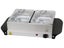 2 Pan Heated Food Warmer - 150W Electric - 2 Dish Stainless Steel Buffet Warmers Carousel 1