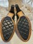 Chanel black patent cap toe ballet heels size 40.5 Carousel 10