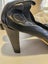 Chanel black patent cap toe ballet heels size 40.5 Carousel 13