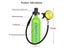 Scuba Diving Oxygen Tank 1L Cylinder Underwater Breather For With Breathing Carousel 11