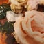 Crystals grown on artificial flowers using borax Carousel 6