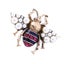 Inlay Rhinestone Simulated Pearl Bee Brooch Brooches Veile Studios Standard Carousel 1