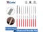 XCAN Diamond File Set 3x140mm 5x180mm For Stone Glass Metal Carving Carousel 8