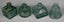 Four Antique Aqua Glass Shear-Top Ink Bottles - c1880 - 1900 Carousel 1