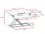 11cm to 50.5cm Adjustable Height Workstation - 0.8m Sit Stand Desk Riser Carousel 7