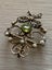 Antique 9ct Peridot Seed Pearl Brooch 3.29gm Carousel 1