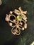 Antique 9ct Peridot Seed Pearl Brooch 3.29gm Carousel 8
