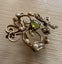 Antique 9ct Peridot Seed Pearl Brooch 3.29gm Carousel 3