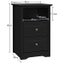 2 Drawer Bedside Table Sofa Side Table Carousel 2
