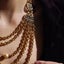Veile Studios Retro Plain Gold Multi Layer Crystal Glass Pearl Niche Necklace Carousel 3