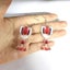 Veile Studios Valentines Day Rose Wine Glass Acrylic Earrings For Unisex Fashion Carousel 2