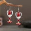 Veile Studios Valentines Day Rose Wine Glass Acrylic Earrings For Unisex Fashion Carousel 4