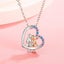 Veile Studios Love Couple Necklace With Colourful Rhinestones Heart Shaped For V Carousel 3