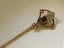 Antique 9ct gold 14ct gold Amythest Stick Pin Jewellery $1 Reserve Carousel 1