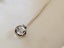 Antique 9ct White Gold Clear Gemstone Stick Pin Jewellery $1 Reserve Carousel 3