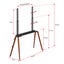 Fraser Country Danish Style TV Floor Stand for TV 49"-75" - Black Carousel 3