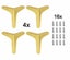 Furniture Legs 4pcs Set Carousel 10