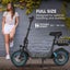 Electric Scooter With Seat 30Km Range Disc Brakes 14 Inch Tyres Motorised Esc... Carousel 3