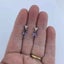 18K White Gold Crystal Alexandrite Earrings "Colleen" Carousel 2