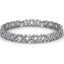 18K White Gold Tennis Bracelet with 100 AAA Grade Crystals "Helen" Carousel 1