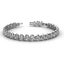 18K White Gold Crystal Tennis Bracelet "Libra" Carousel 1