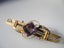 9ct gold and amethyst antique brooch Carousel 2