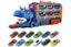 Car Truck Toys Set Dinosaur Transport Truck With 12PCS Cars Toys For Boys-Blue Carousel 1