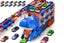 Car Truck Toys Set Dinosaur Transport Truck With 12PCS Cars Toys For Boys-Blue Carousel 4