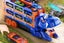 Car Truck Toys Set Dinosaur Transport Truck With 12PCS Cars Toys For Boys-Blue Carousel 5
