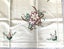 ** VINTAGE TABLE CLOTH ** 87 x 87 cm ** FLOWER BASKET * PURE FINE LINEN ** Carousel 3