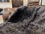 Newly Crafted Single Black Real NZ Possum Fur Throw - No Reserve! - B6520 Carousel 5