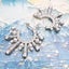 925 Sterling Silver Romantic Gift Sun Hoop Earrings With Freshwater Pearls Carousel 6