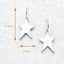 925 Sterling Silver Vintage Star Ear Drops For Women Carousel 2