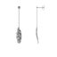 925 Sterling Silver Boho Feather Earrings Jewelry Carousel 1