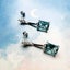 925 Sterling Silver Square Aquamarine Drop Earrings For Women Carousel 4