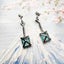 925 Sterling Silver Square Aquamarine Drop Earrings For Women Carousel 5